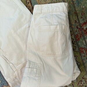 H&M off-white cargo pants size4